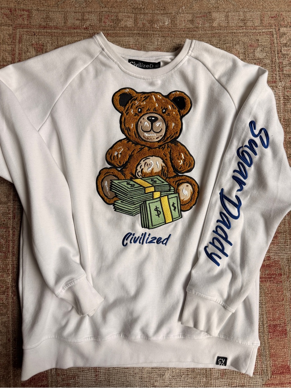 White sugardaddy civilized streetwear Sweatshirt